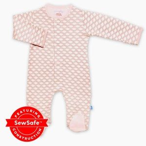 Magnetic Me Pink Pompidou Organic Cotton Footie 0 - 3 months for Baby Girl